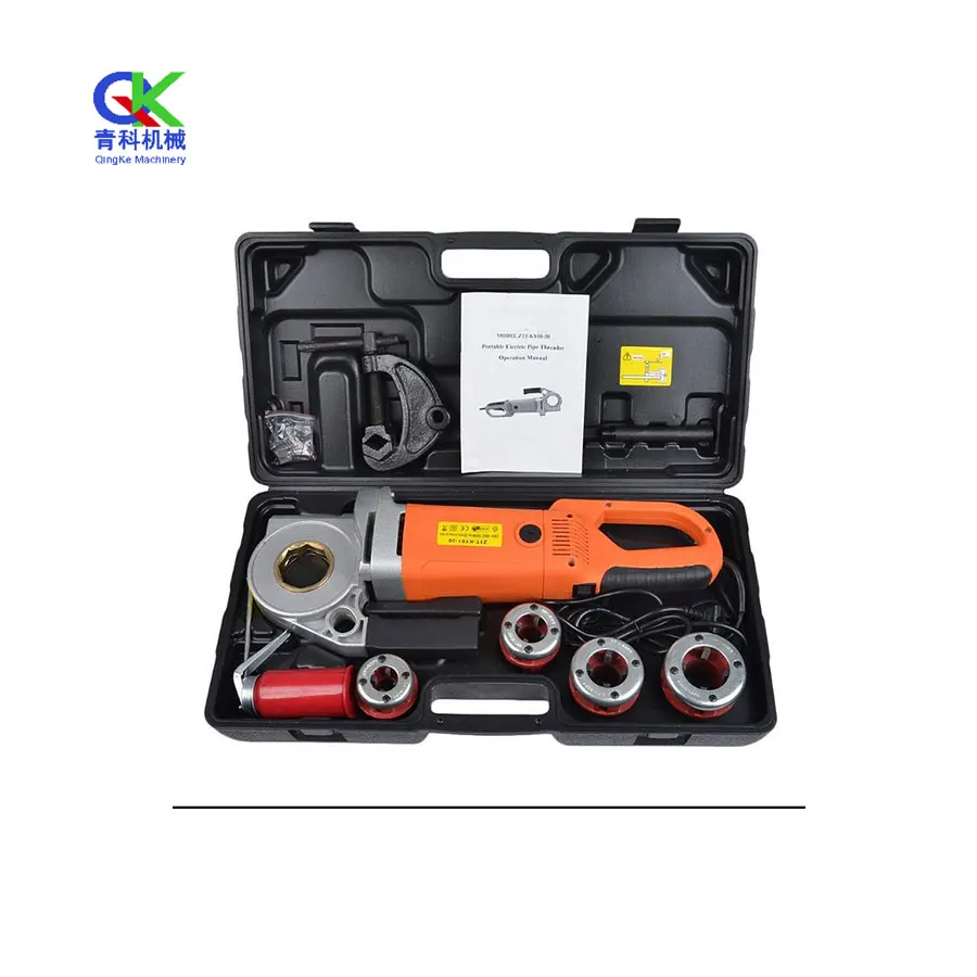 Clean thread and replace die head quickly Plumbing Tools Portable Electric Pipe Threading Machine