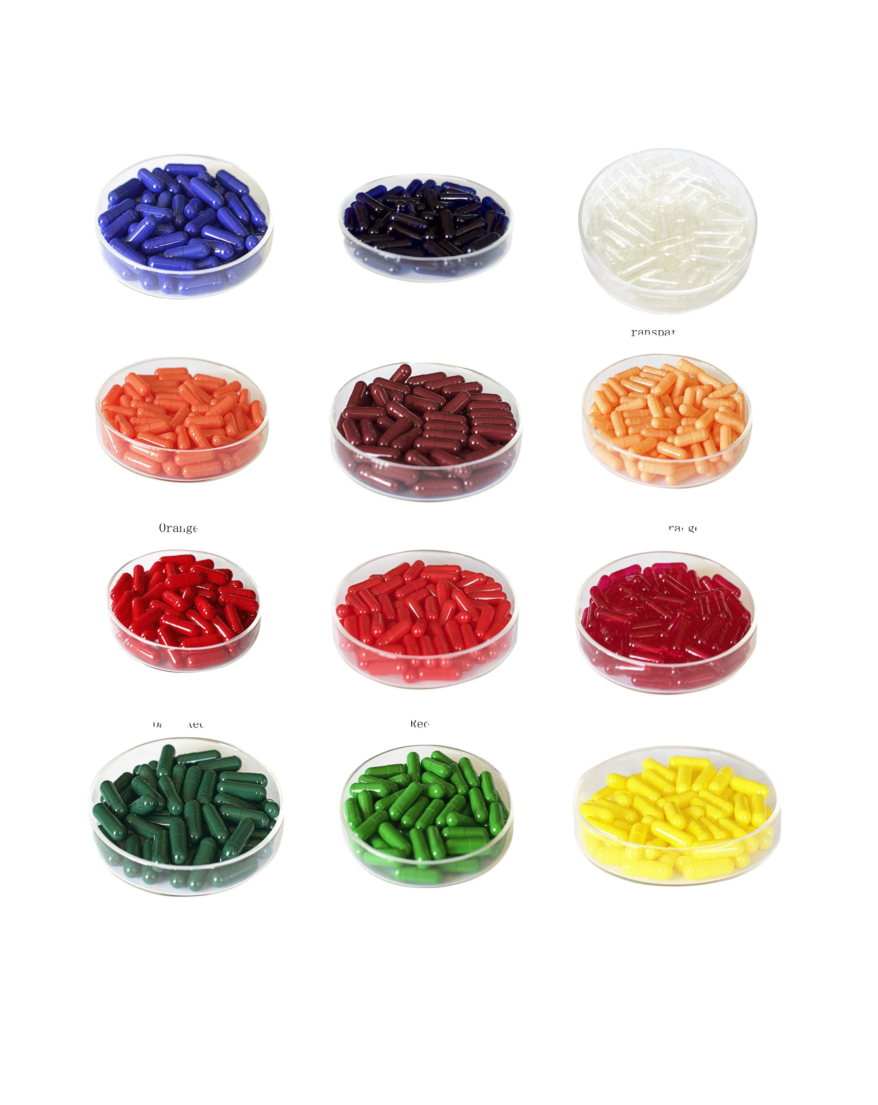 Customized Products Empty Hard Gel Bovine Gelatin Capsules size 000# 00# 0# 1# 2# 3# 4#