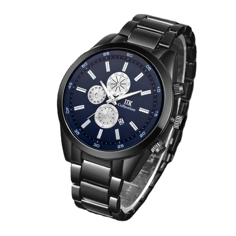 Dropshipping Blue Dial Men Watch Waterproof Custom Logo Wholesale Quartz Watch