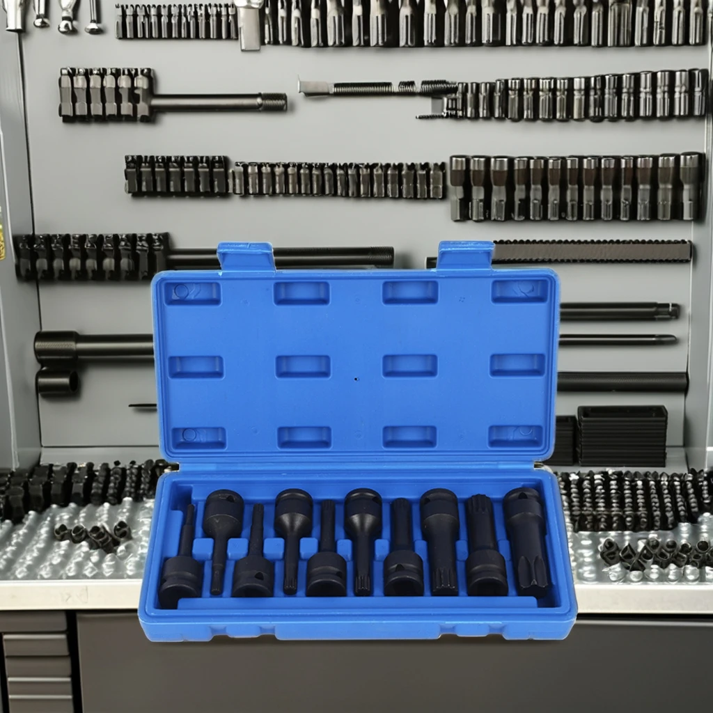 Factory Outlet 10 pcs Air Impact Socket Set 1/2 inch Heavy Duty Wrench Socket Set Tool Hand Tools Auto Repair Tools Wrench Set