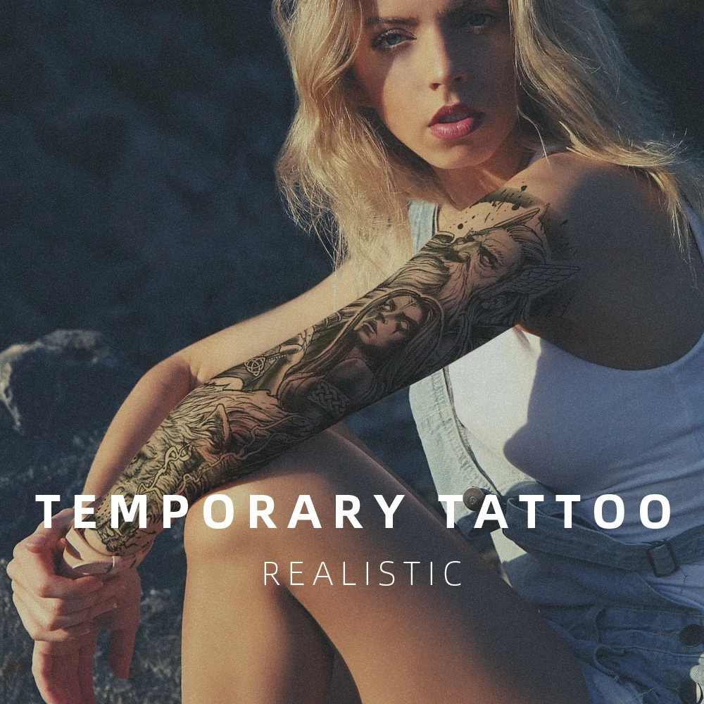 Critical tattoo full arm temporary tattoo stickers  custom waterproof fake tattoos stickers
