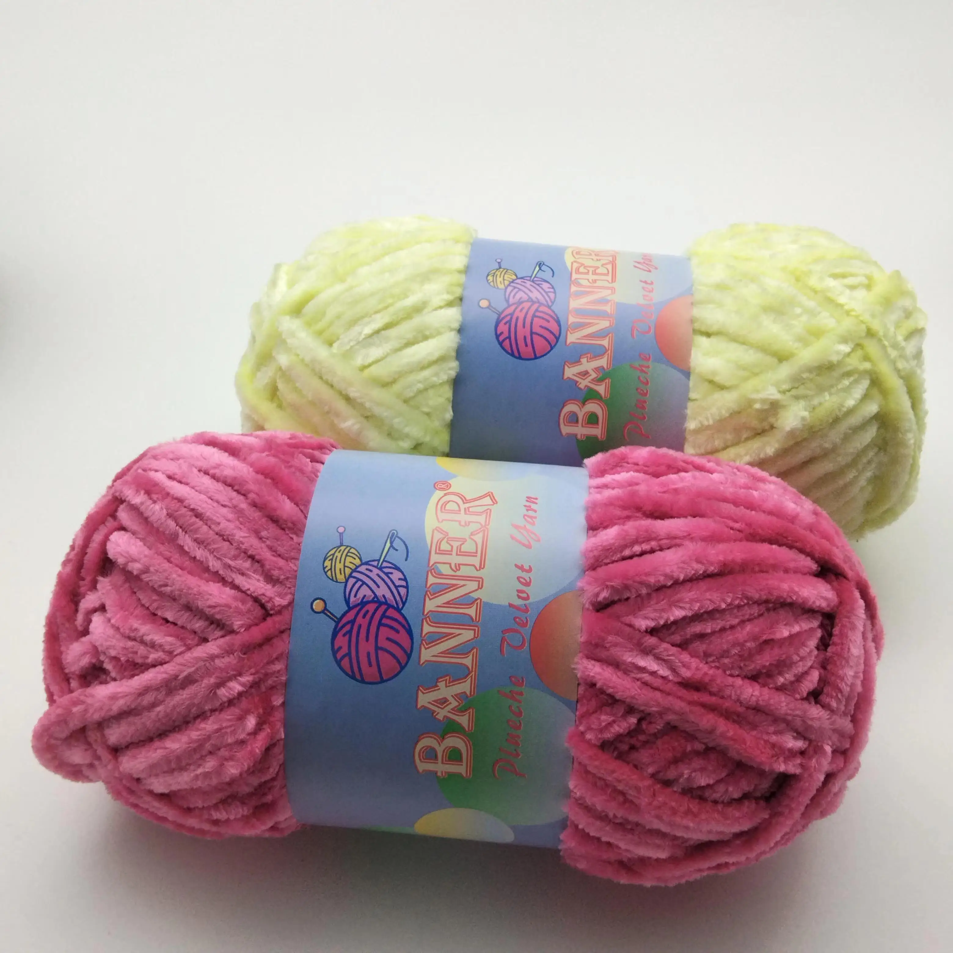 Hand Bag blanket Crochet Yarn 6mm fil  Acrylic Velvet chenille thick yarn Jumbo Chenille Yarn Chunky