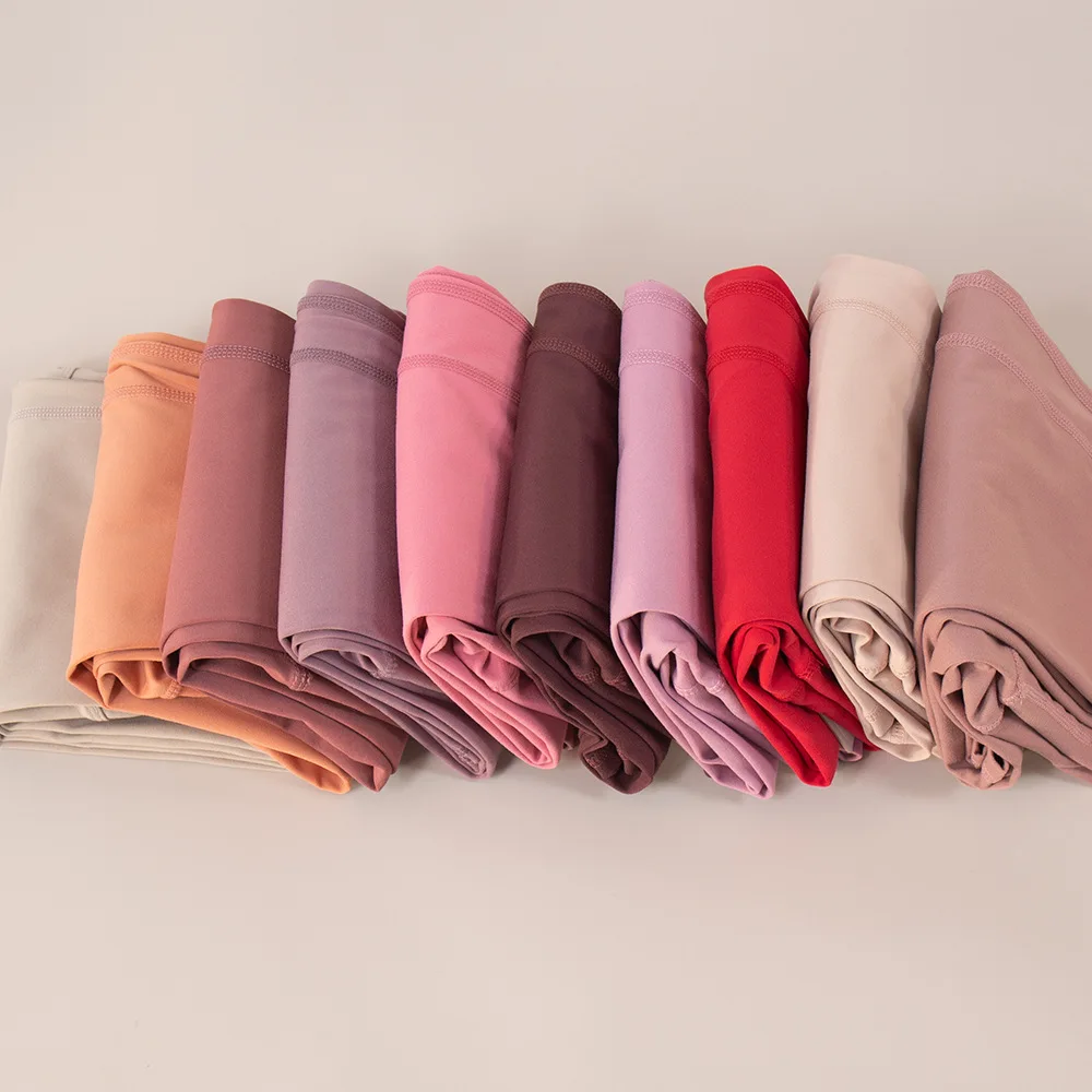 Fashion luxury private label Double-sided sanding nylon spandex Yoga Pants with waist inner pocket