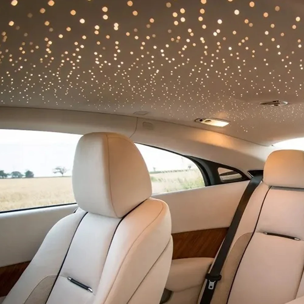 Twinkle Fiber Optic Star Ceiling Light Kit for Car, LED RGBW Engine Driver with 24key RF Remote control