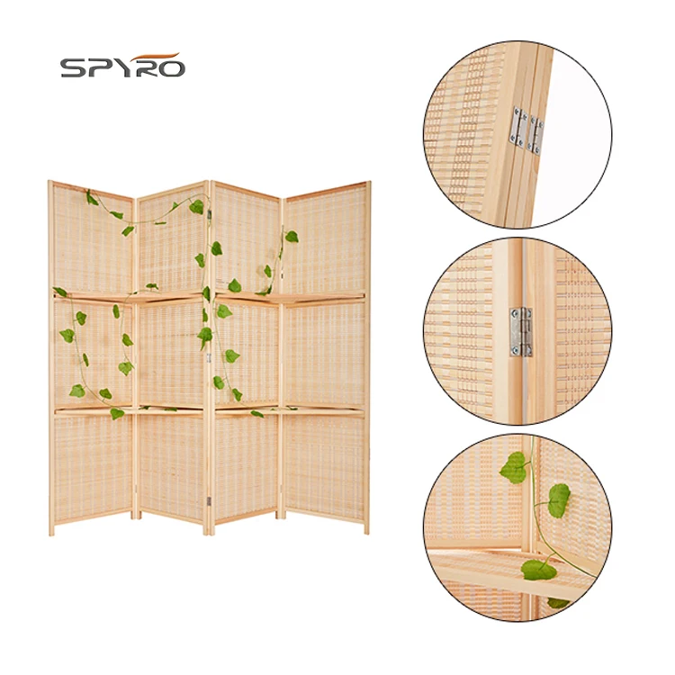 Hand Weaving bamboo Divider Woven Room Dividers Privacy Partitions Screen For Sale