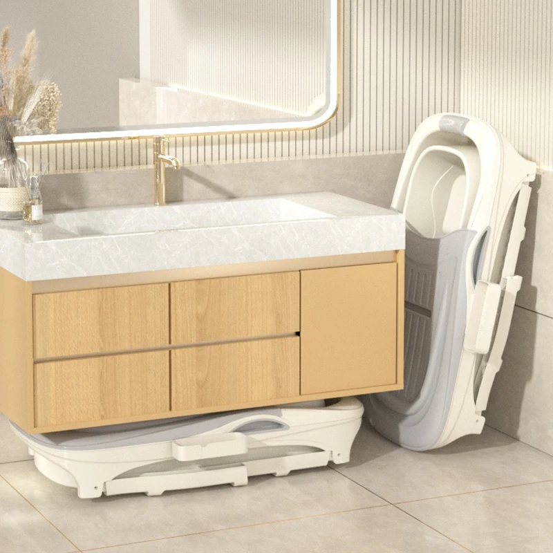 Wannuo портативная складная пластиковая Ванна для взрослых с крышкой детской ванны и