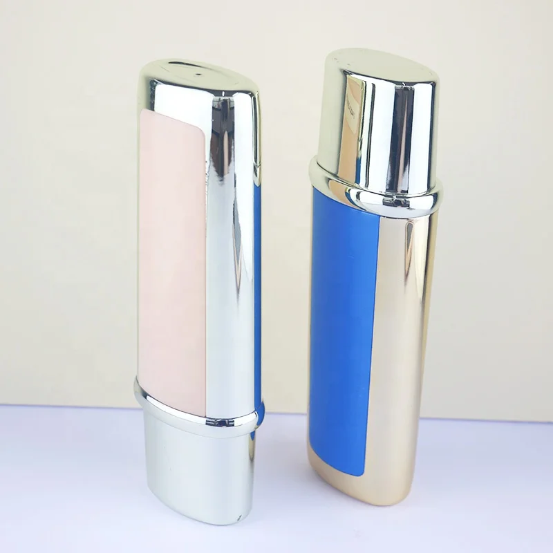 new empty 120ml 4OZ cream cosmetic packaging set lotion serum pump bottle Luxury flat square skincare packaging