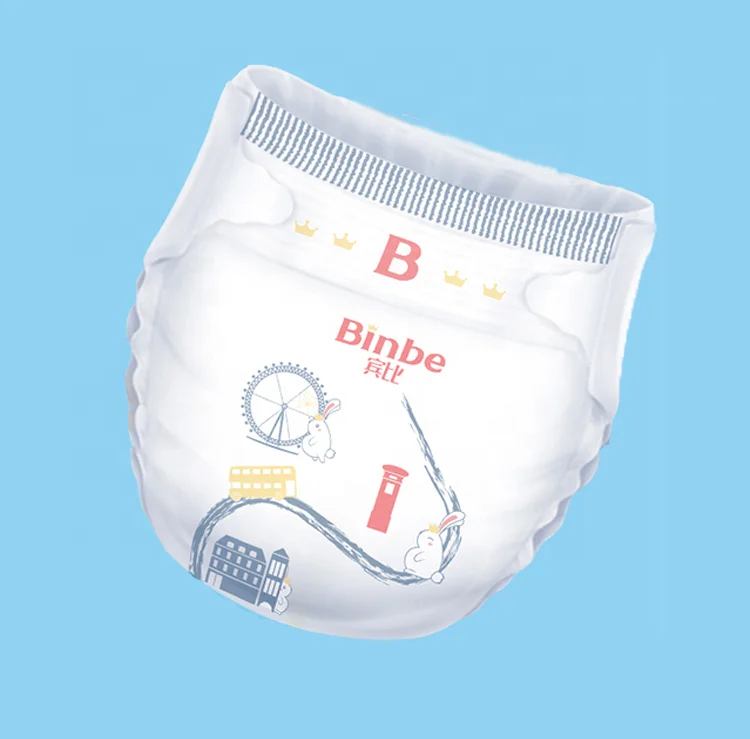 
Wholesale disposable baby diaper low price second quality manufacturers in China 