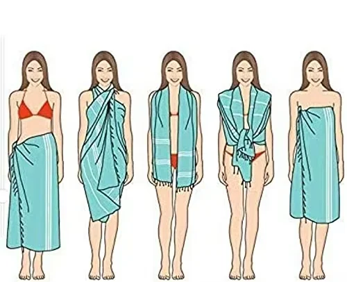 First Quality Authentic Turkish Beach Towel 100% Cotton Quick Dry High Absorbent Sand Free Beach Blanket