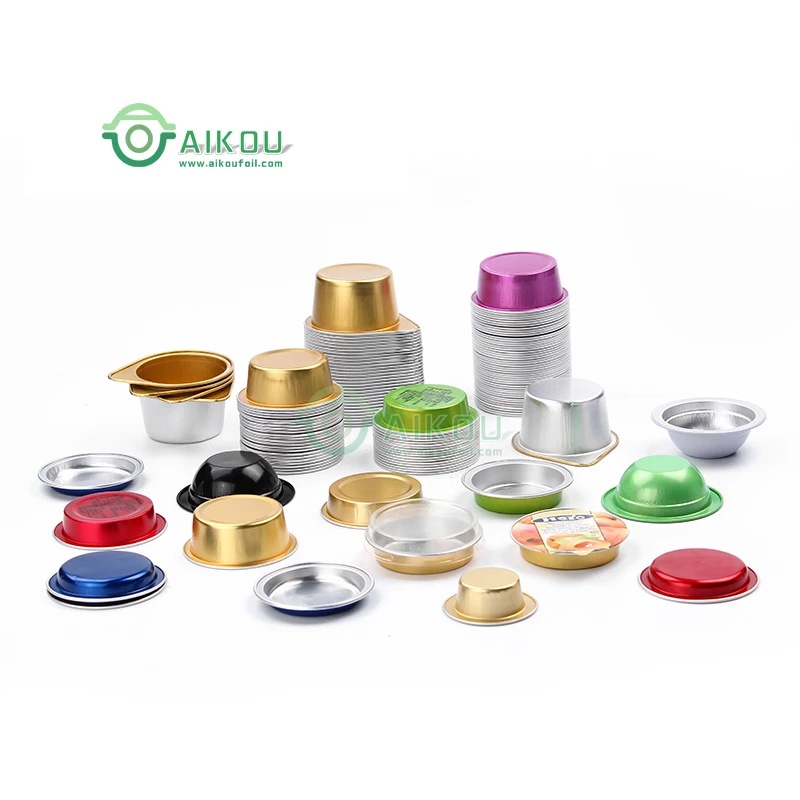 New Raw Materials Tin Foil Container Diameter 71mm Height 26mm Empty Aluminum Can With Easy Open Lids