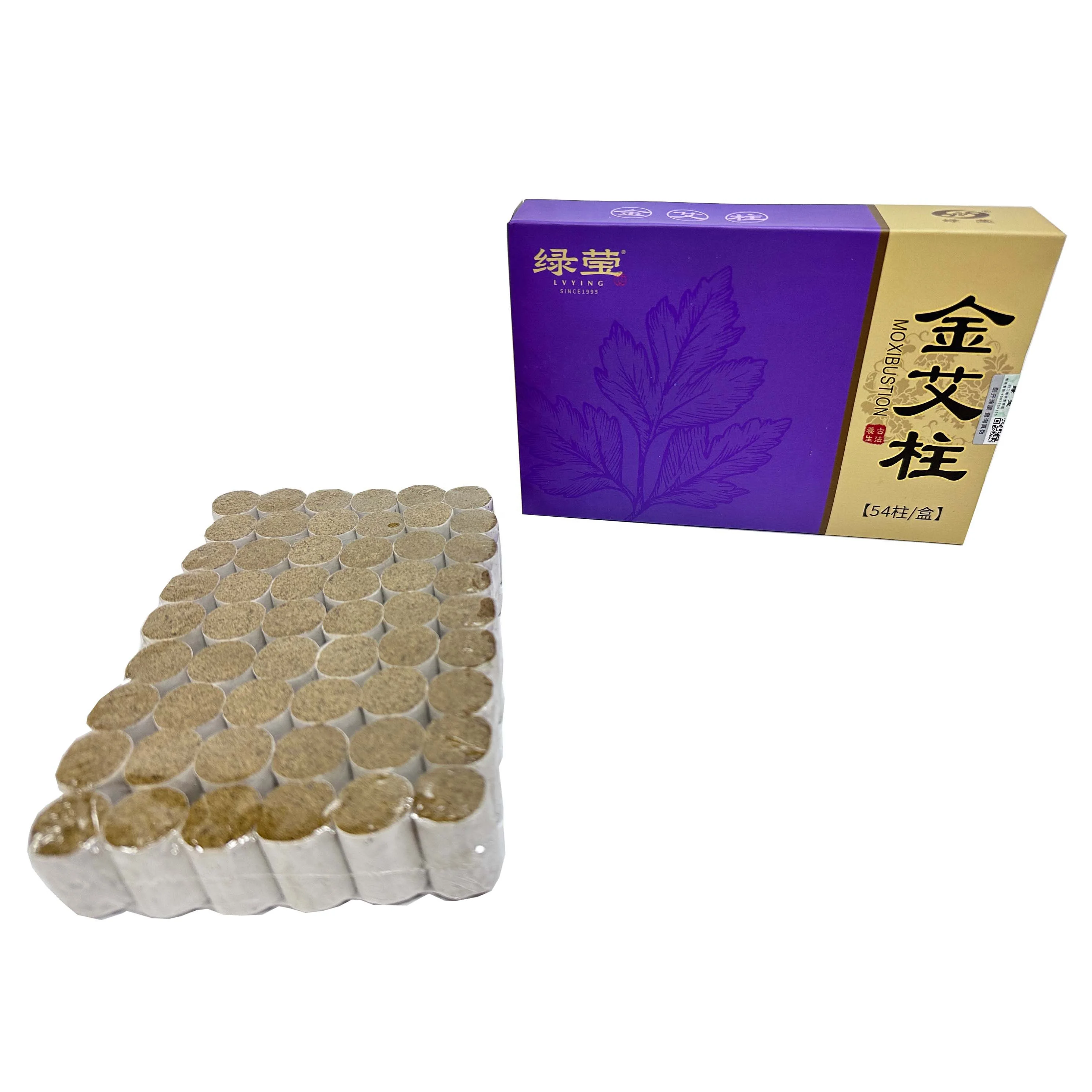 Wholesale High Quality Chinese Traditional Moxibustion Roll 54cones  Moxa Stick Moxa Cone