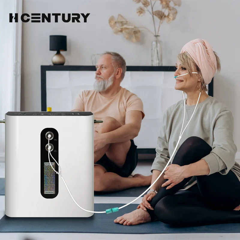 Portable Molecular Hydrogen Inhalation Water Ionizer H2 Gas Nano Hydrogen Generator Machine