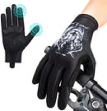 Амортизирующие противоскользящие горные велосипедные перчатки унисекс с пальцами