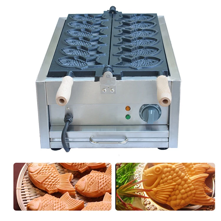 Taikiya Ice Cream Cone Maker Automatic Non-sticky Waffle Taiyaki Maker Machine