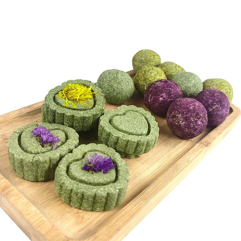 Оптовая продажа еда для домашних животных закуски кролик хомяк китайская закуска шарики из натуральной травы жевательная игрушка зубы кролика молярные