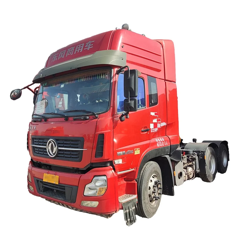 Подержанный грузовик Dongfeng Tianlong низкая цена 0 км тягач 6 х4 стабильная головка прицепа евро 2-Евро 5 для продажи депозит