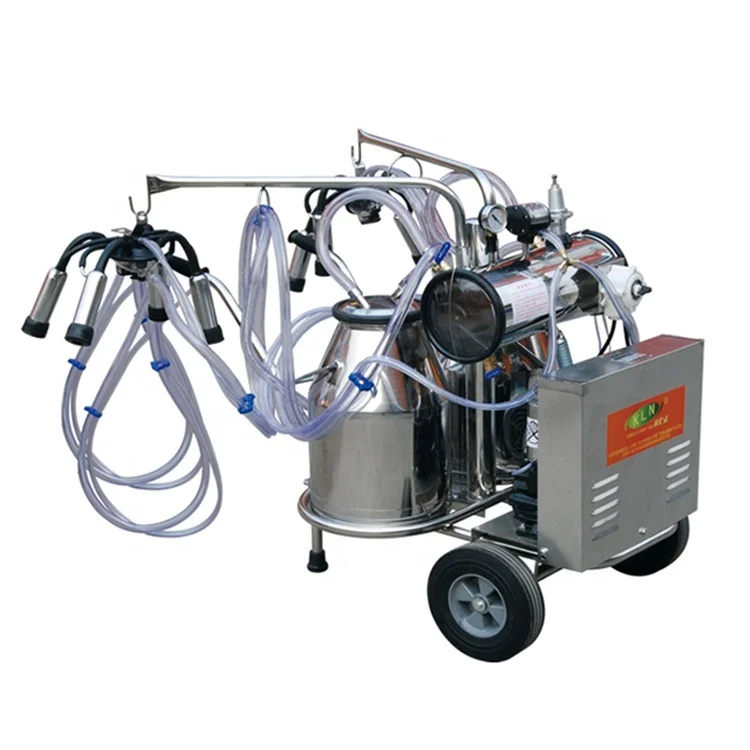 animal electric double bucket best portable mini cow milking machine
