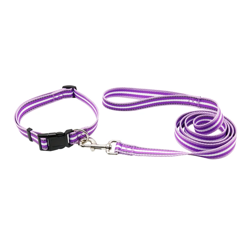LH Pet Collars Leashes High Quality 5m Small Size RIBBONS Solid Nylon Dog Collar Rope Lead Set Collar Dog Nylon 1pc/opp Bag