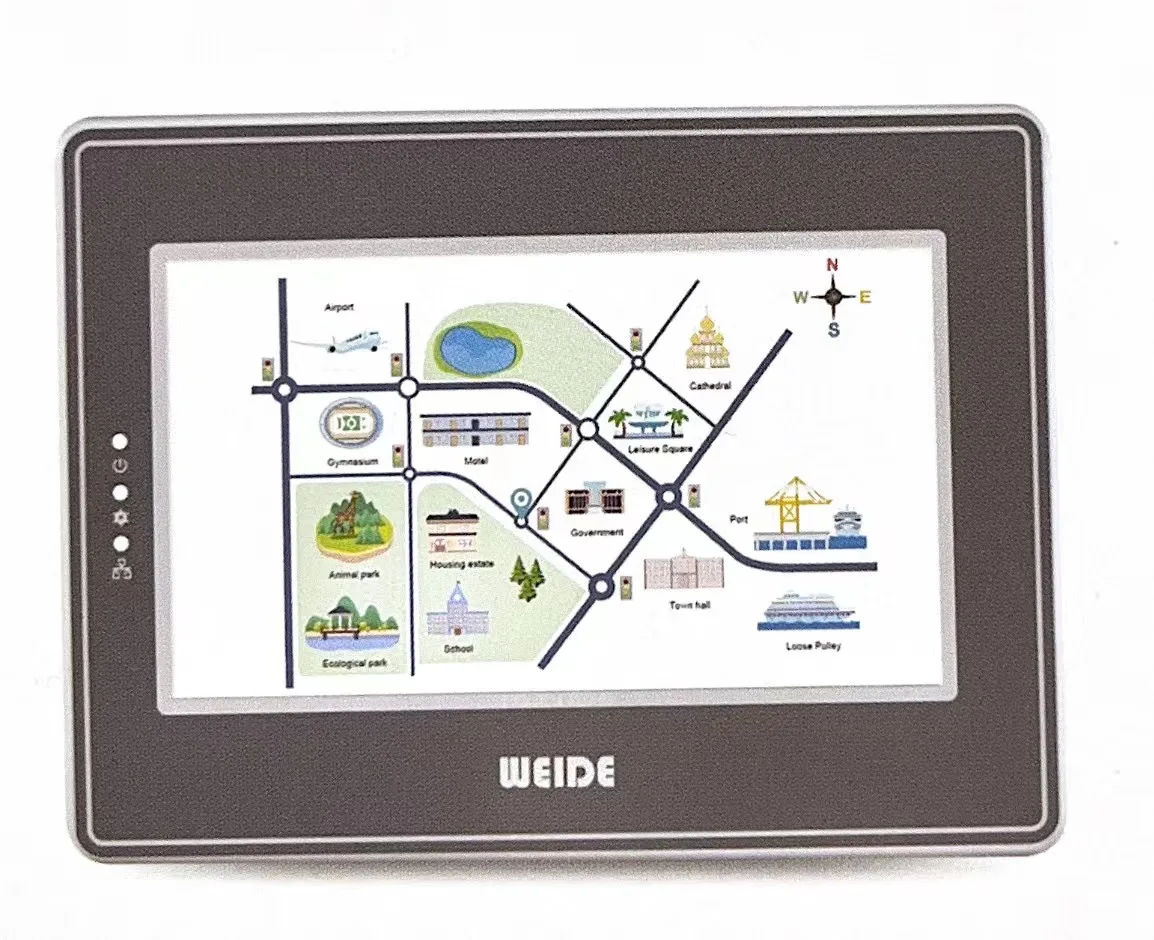 WEIDE WD070 7inch human machine interface touch screen for cnc machine hmi touch screen