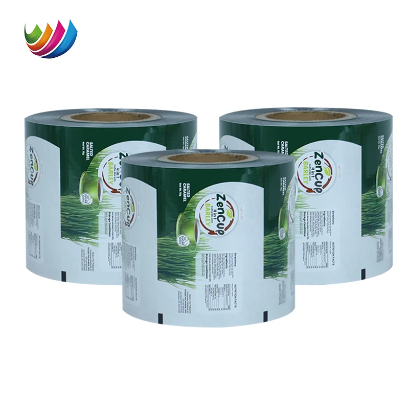 Custom Printed Food Grade Aluminum Foil Flexible Hot Coffee Tea Powder Sachet Package Plastic Film Food Packaging Film Rolls