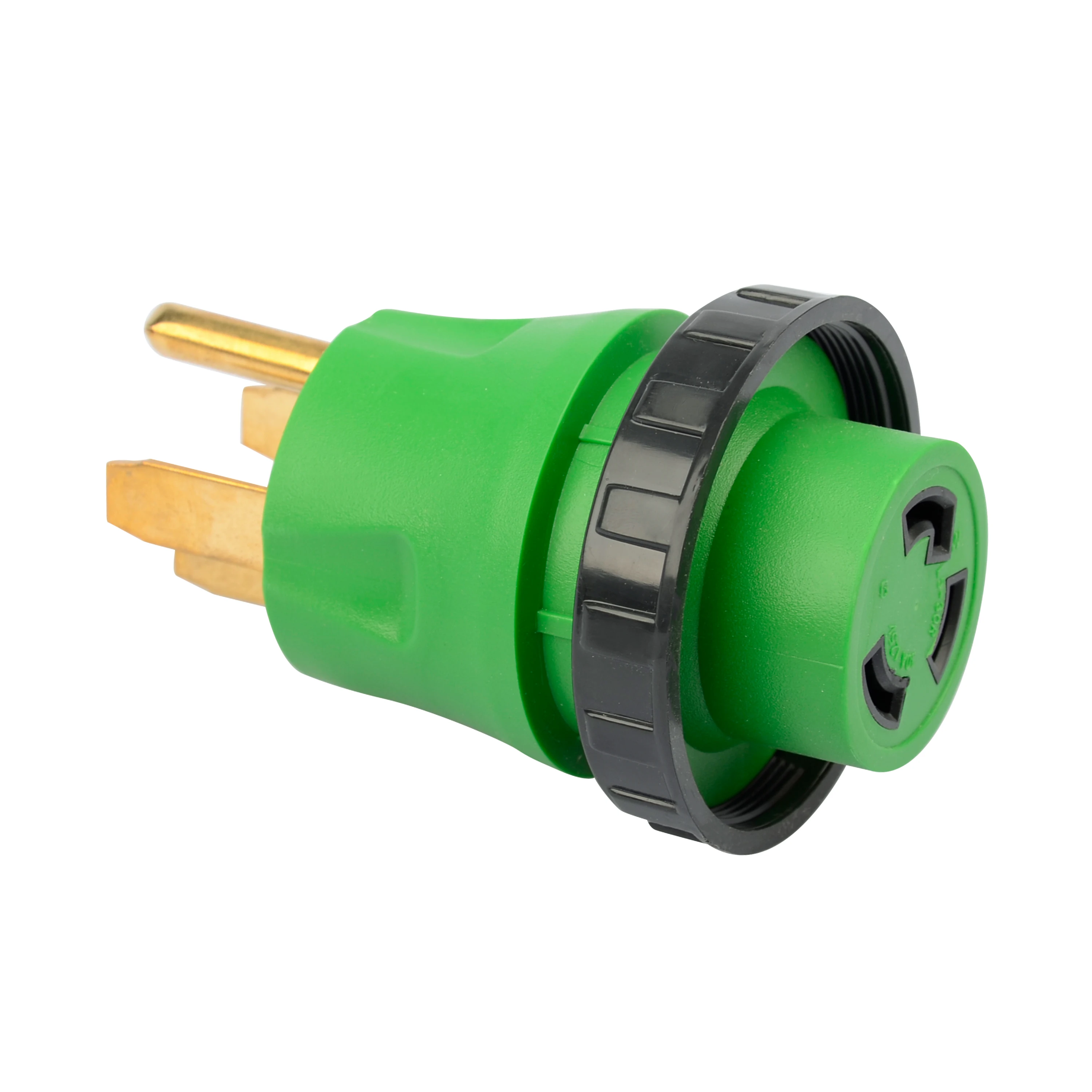 NEMA 14-50P to NEMA L5-30R RV Marine Adapter Plug with Locking Connector for  Camper Accessories