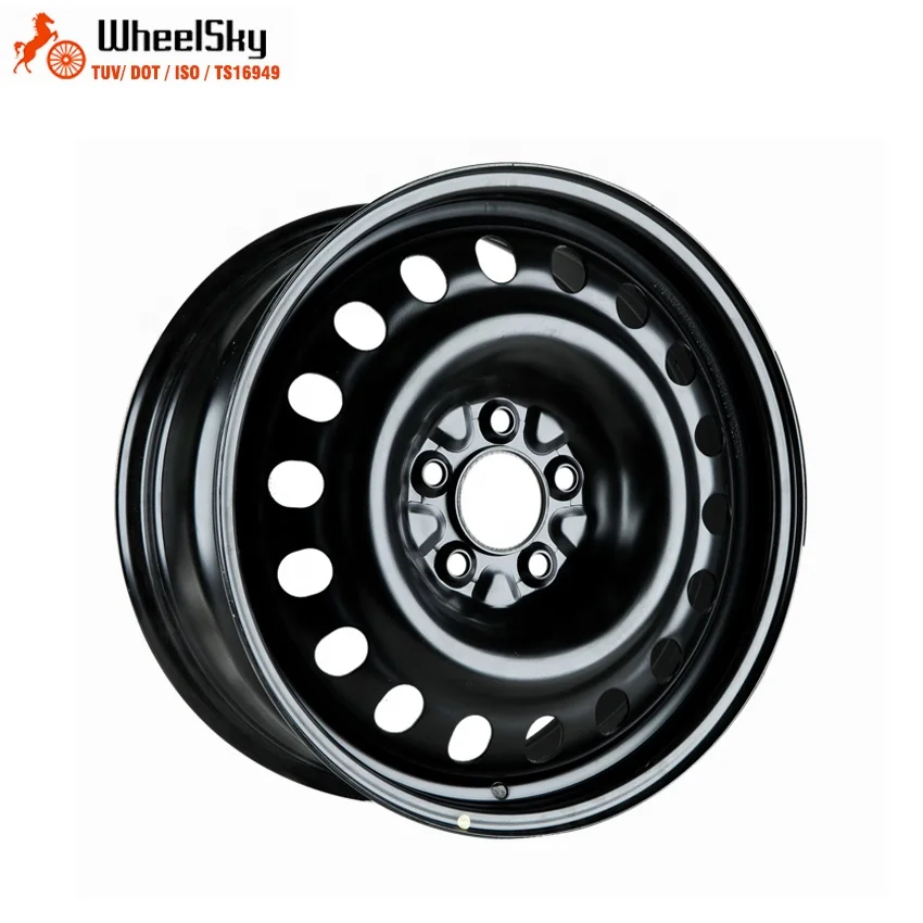 Wheelsky 785701 Good Run-out 17x7.0 PCD 5X1143 black surface 17 inch passenger car steel rim