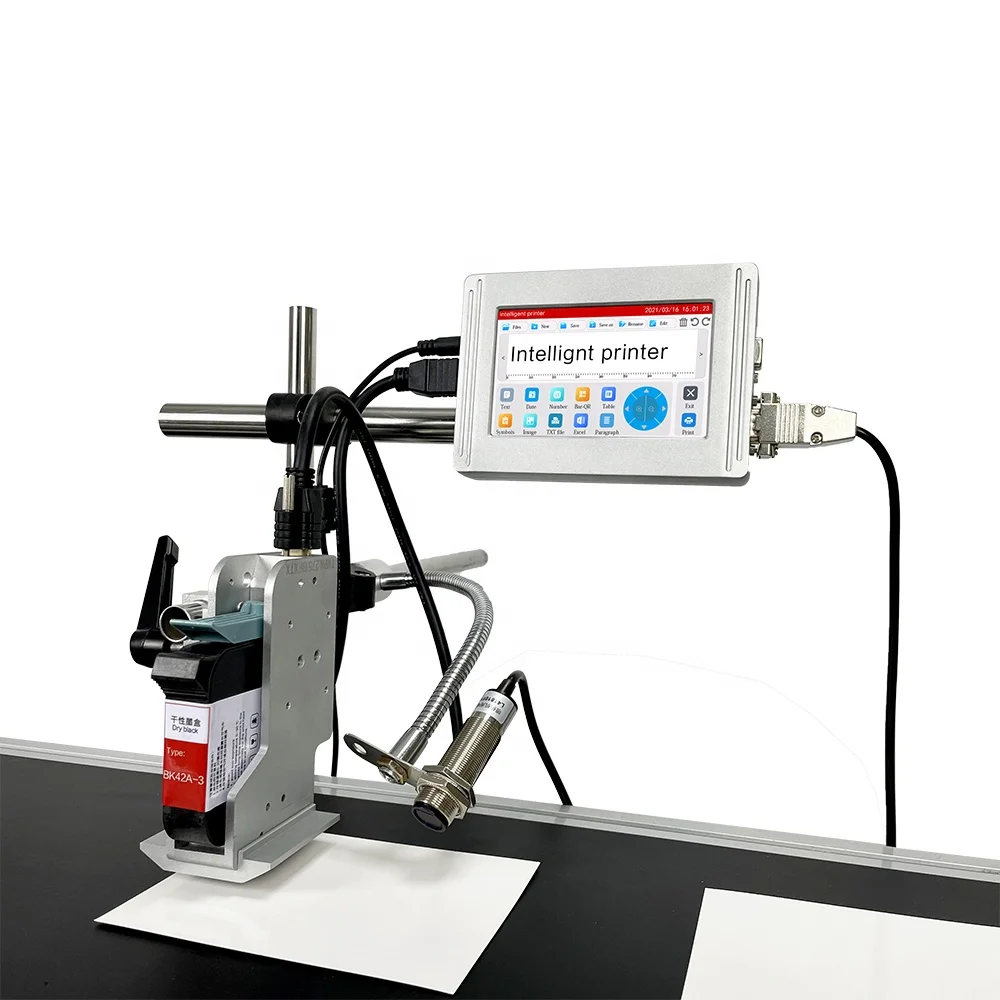 Online TIJ smart printer fast speed industrial intelligent thermal coding for printing expiry date lots of QR code