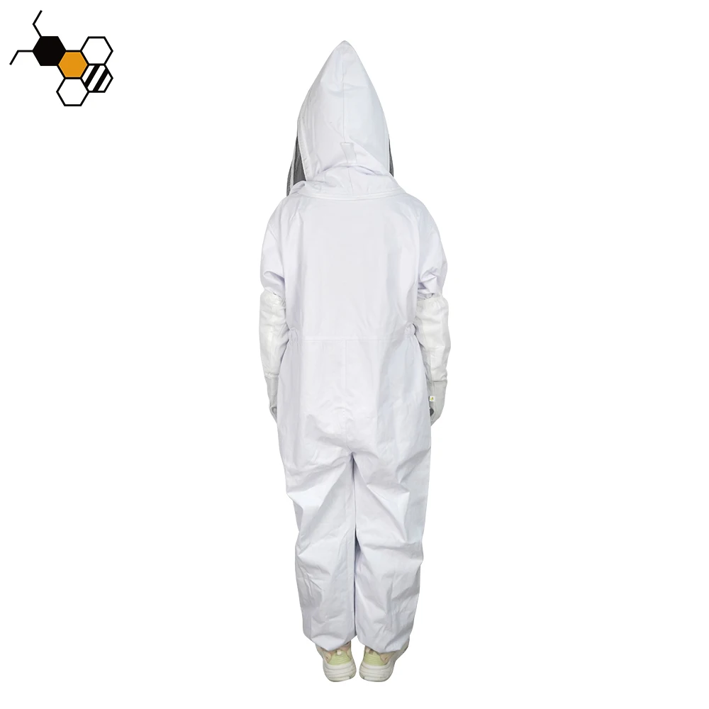 High quality beekeeper protection anti honey bee safety suit full body beekeeping bee keeper suit with veil hood hat