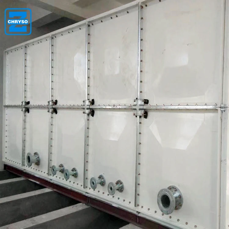 Экономичный модульный GRP FRP Стекловолоконный композитный резервуар для воды на крыше аквакультуры