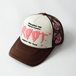 custom Logo fashion puff printing Foam Trucker Mesh hats 3d Puff Print Trucker Hat