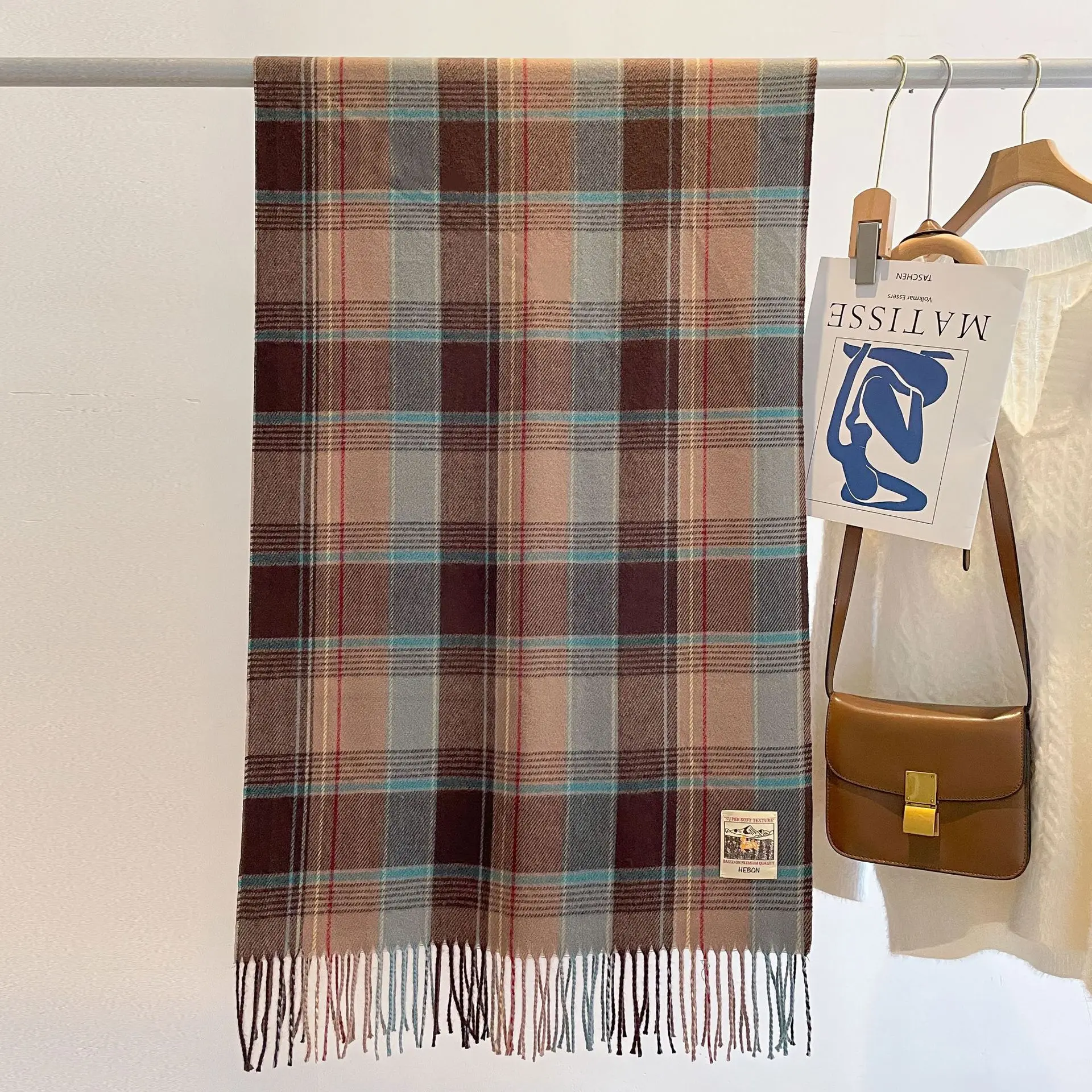 China Manufacturer Japanese And Korean Style All-Match Student Couple Men And Women Imitation Cashmere Winter Warm Shawl Scarf