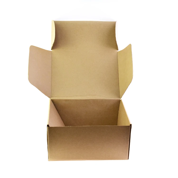 Free Design Folding Kraft Paper Packaging  Flat Corrugated Mailing Box  Die Cut Cardboard Gift Box