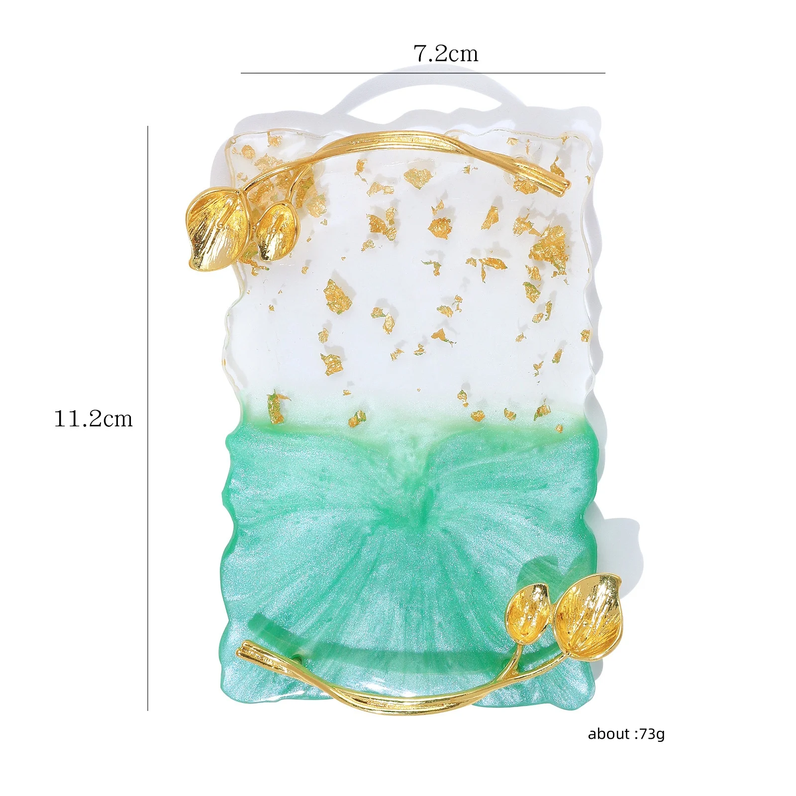Hot Nail Art Tools Rounded Nail Polish Gel Color Mixing Tray Washable High Quality Resin Mixing Palette For Nail Art