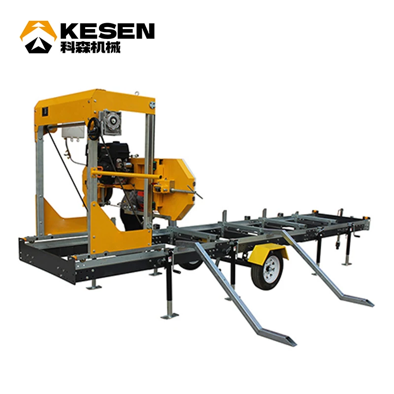 kESEN Horizontal  Gasoline/Diesel/Hydraulic  26 inch  High quality  Kesen sawmill Portable high quality  with wheel