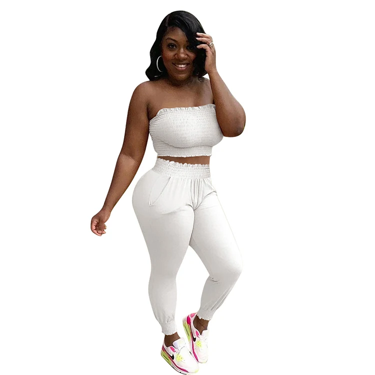 Hot Selling New Arrival Casual Sports Wear Women Sexy Fashion Womens Clothes 2 Pieces Set Women Clothing