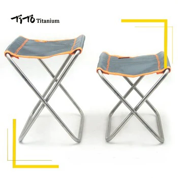 TiTo new titanium folding stool folding stool bar chair outdoor travel folding chair