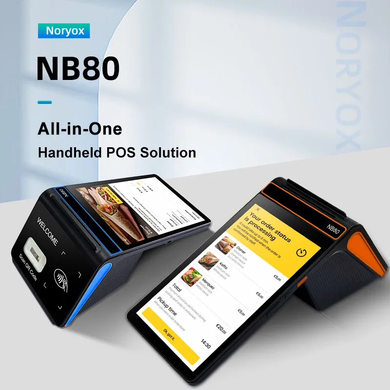 Noryox pos завод NB80 NB80R android устройство 8 дюймов WIFI 4G Bluetooth термопринтер штрих-кодов портативная машина