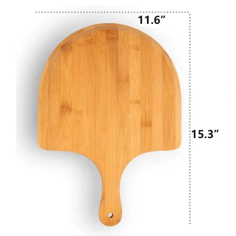 Charcuterie Board Pizza Spatula Paddle Cutting Board Large Size Bamboo Turning Pizza Peel Premium Bamboo Pizza