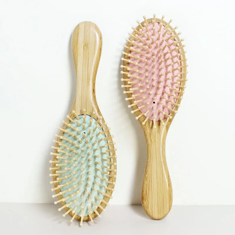 Hot Selling Professional Barber Shop Paddle Bamboo Tooth Wood Airbag Comb Hairdressing Air Cushion Healthy Hair Brush