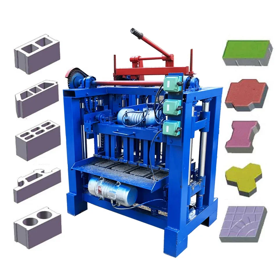 Factory Sale Block Making Machine Concrete Hollow Solid Interlocking Brick Maker 4-35A Hot Model IN Stock For Sale