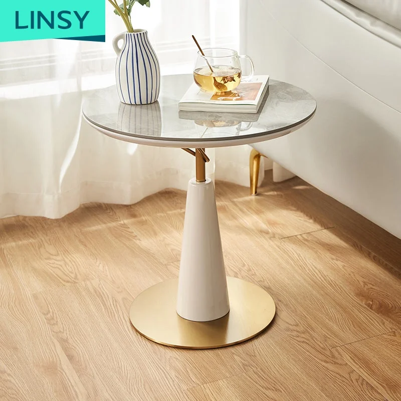 Linsy Luxury Rose Gold Trimmed Exclusive Coffee Tables Dm1J-A