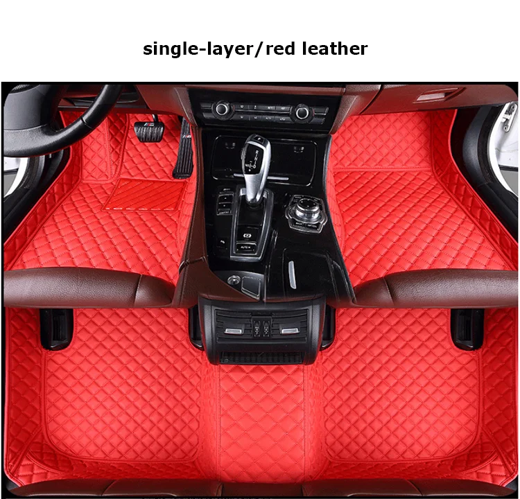 leather full set double layer with carpet 5D car floor mats for car mats camry 2018 2019 2020