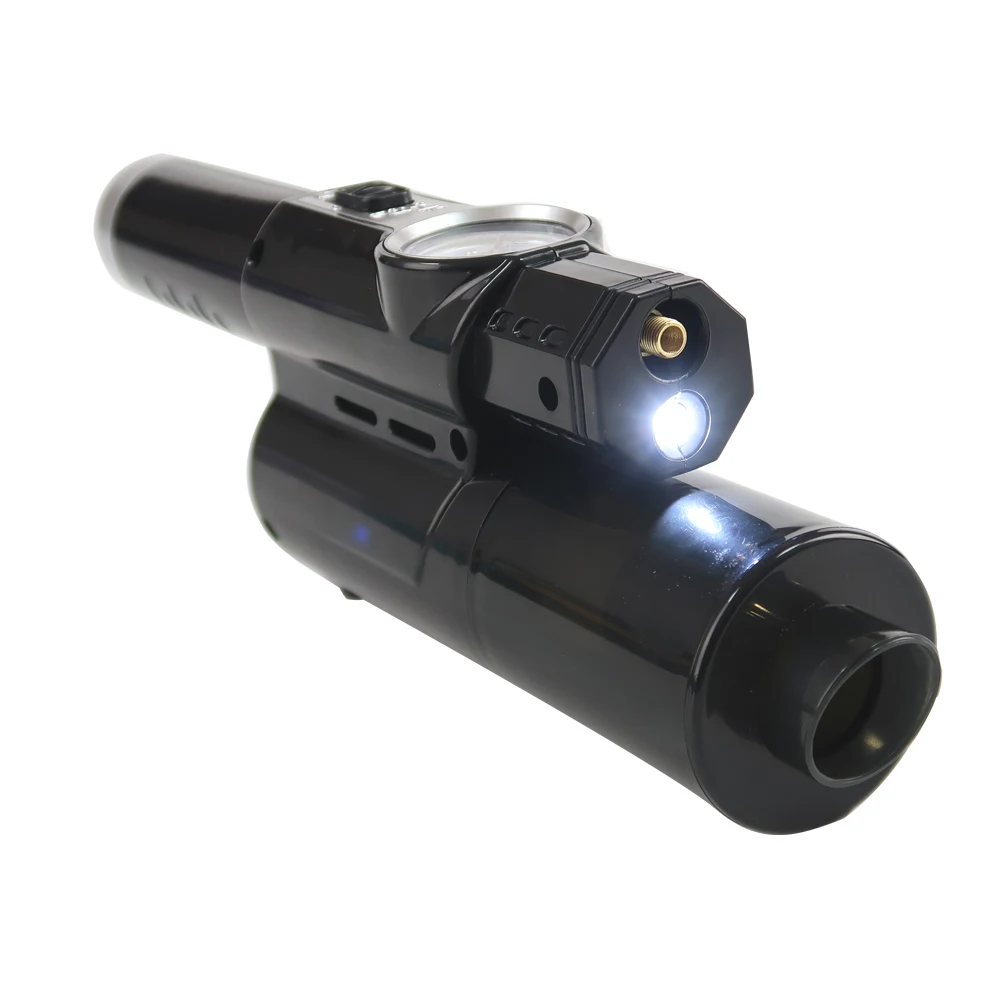 Cheapest 12V DC with LCD Pointer Display and LED Light Car Vacuum Cleaner Tire Inflator 4-in-1 Portable Vacuum Cleaner for Car