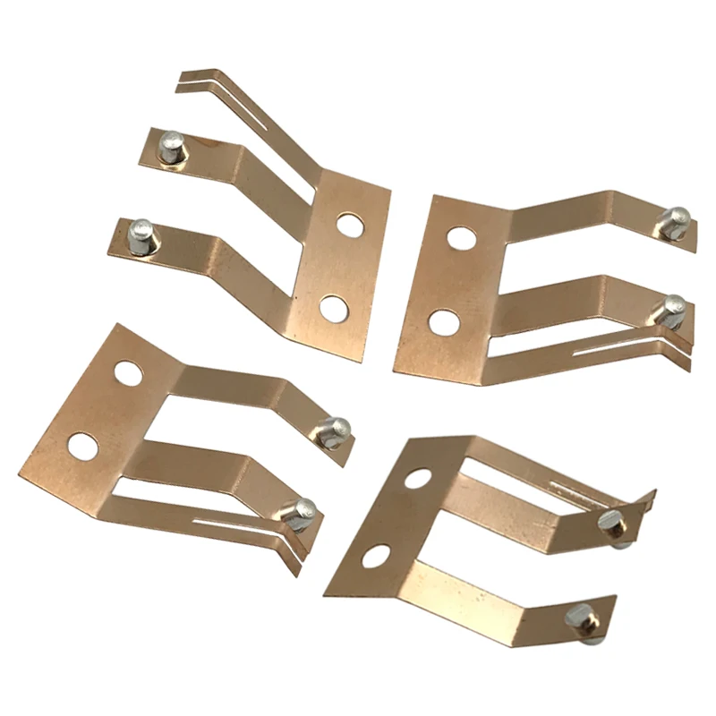 Custom Made Precision Sheet Metal Stamping Tin Zinc Plated Copper Brass Electrical Socket Battery Contact Parts