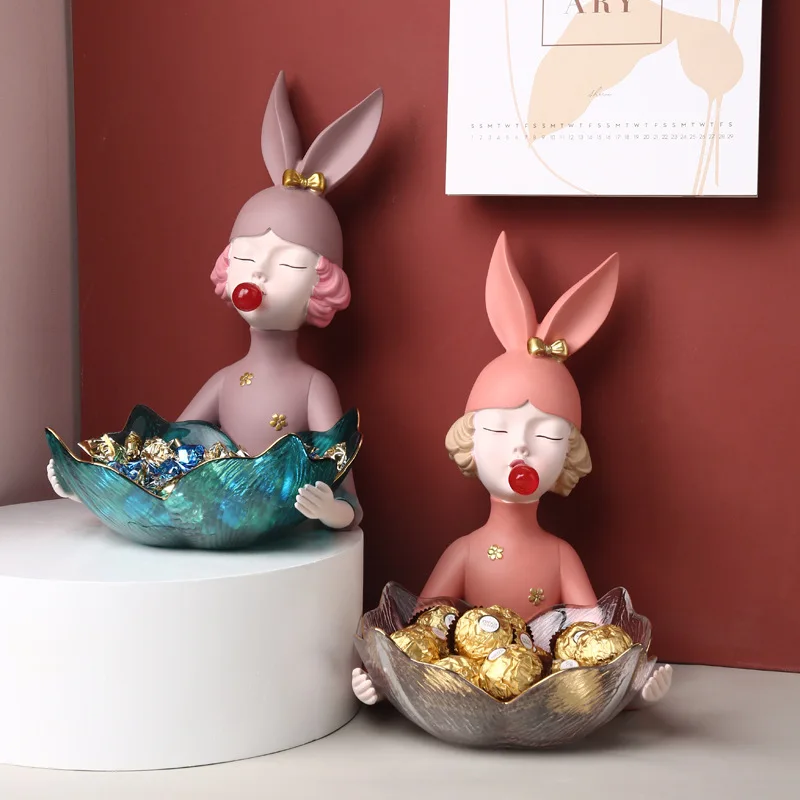 Роскошные детали для хранения в скандинавском стиле для девочек, креативный поднос для гостиной, журнального столика, домашнее ремесло из ПВХ