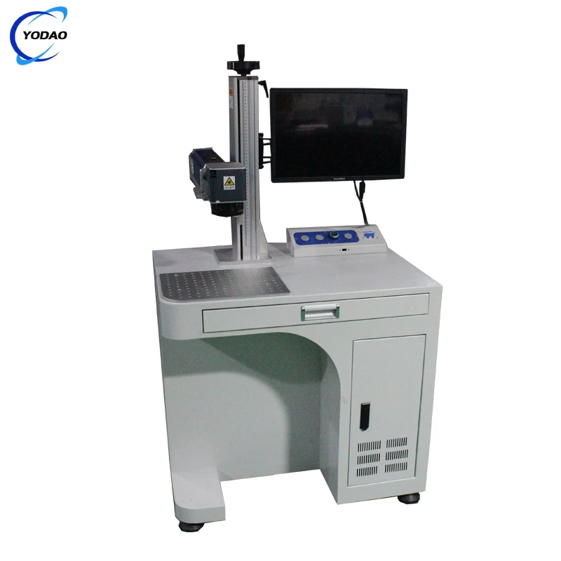 High Quality desktop CO2 laser marking machine for leather goods fabric clothing popular product