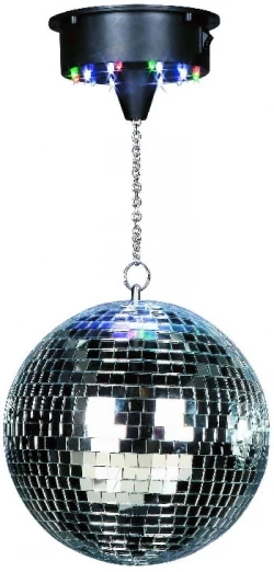 TS-A010 spinning disco Christmas mirror ball with led motor