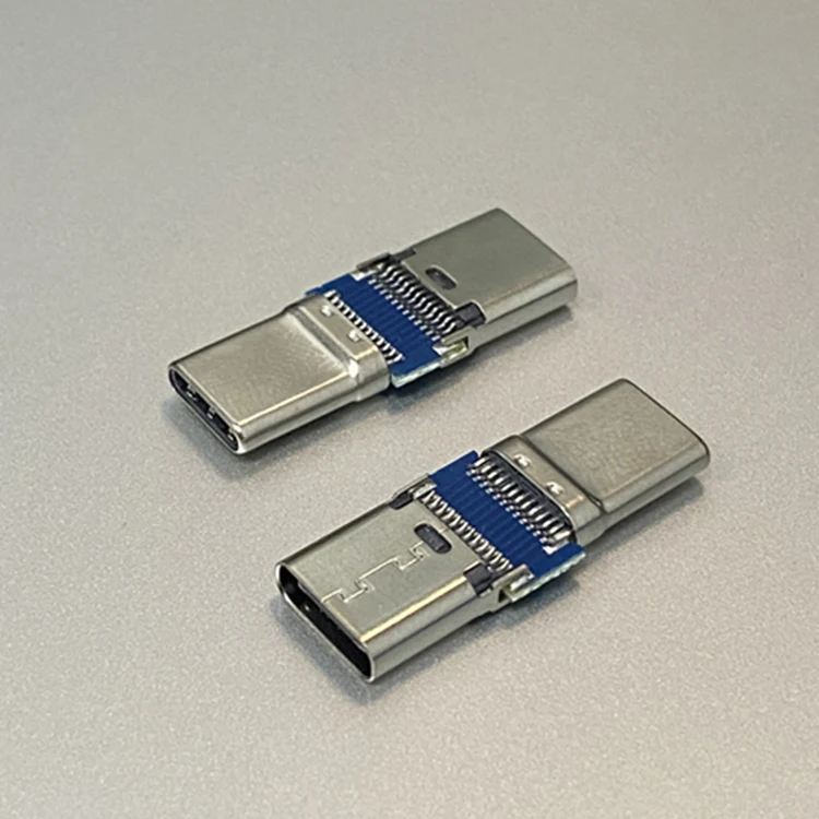 Factory manufactory usb 3.1 type c male connector to c female adaptor