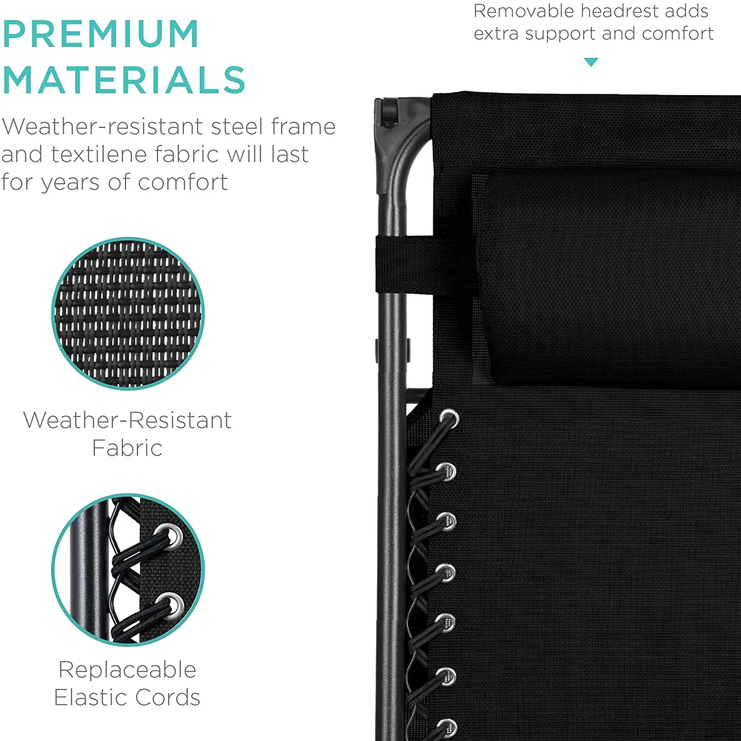 Lightweight Foldable Garden Zero, Gravity Metal Chair Outdoor Recliner Lounge Chairs with Folding Canopy Shade and Cup Holder/