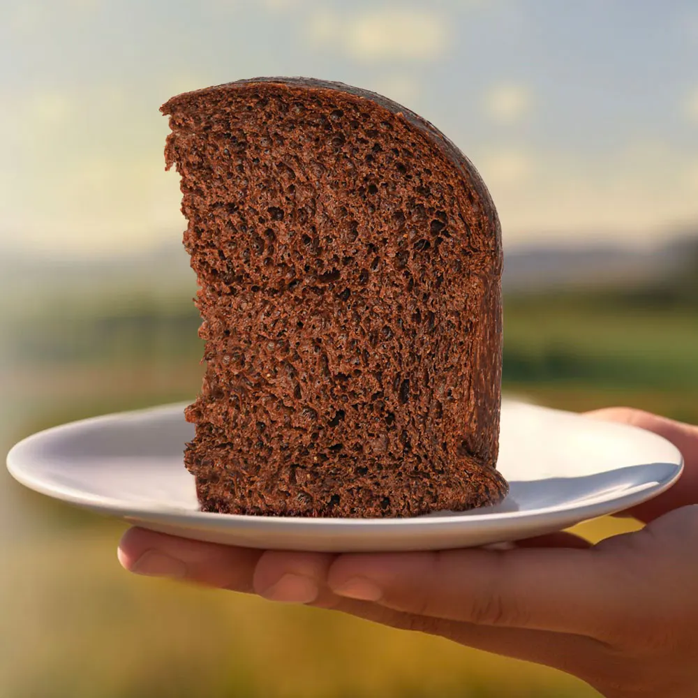Deluxe Cocoa Sponge Cake - Low-Carb, High-Protein, Rich in Fiber - Indulge in Unique Intense Flavor for a Healthy Treat